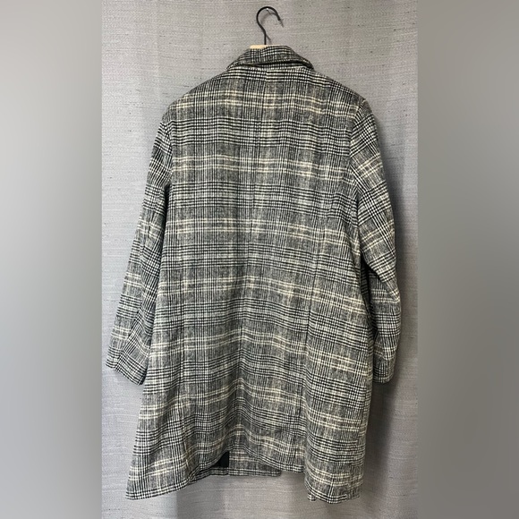 A New Day Grey Plaid Over Coat Size XXL - Picture 8 of 8